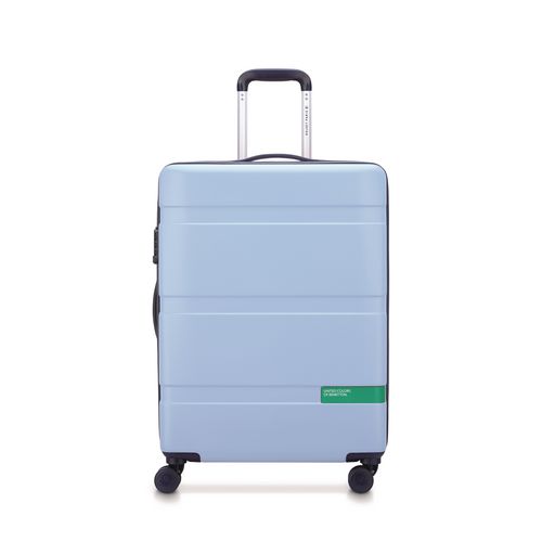 United Colors Of Benetton X Delsey Paris Now! 23" Hardside Spinner, 18 X 11 X 26, Light Blue