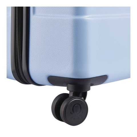 United Colors Of Benetton X Delsey Paris Now! 27" Hardside Spinner Suitcase, 20 X 11.5 X 30, Light Blue