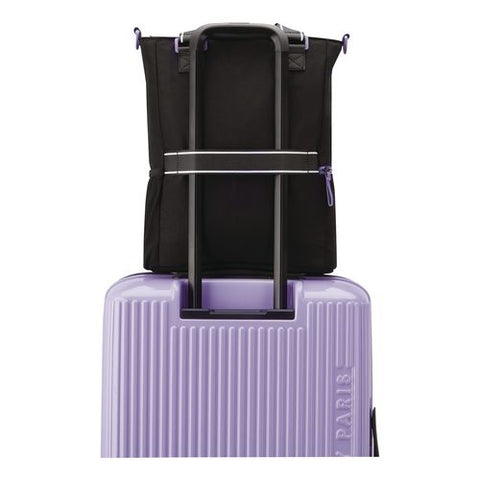 Florence By Mills Your Story Tote Bag, 15.6" Laptop Compartment, 12.5" X 4.75" X 14.25", Black/purple
