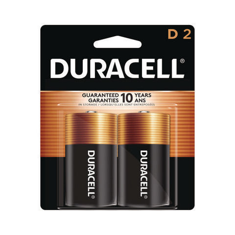 Coppertop Alkaline D Batteries, 2/pack