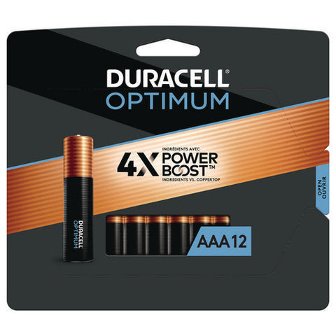 Optimum Alkaline Aaa Batteries, 12/pack