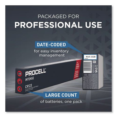 Professional Lithium Batteries, Cr123, For Camera, 3 V, 12/box
