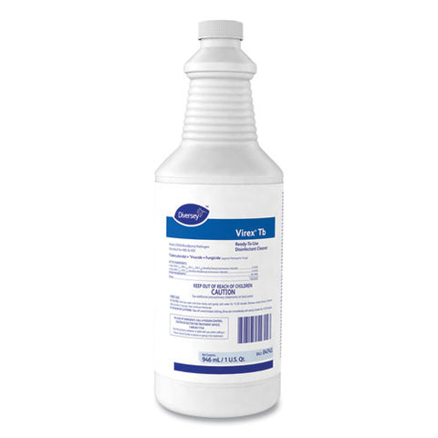 Virex Tb Disinfectant Cleaner, Lemon Scent, Liquid, 32 Oz Bottle, 12/carton