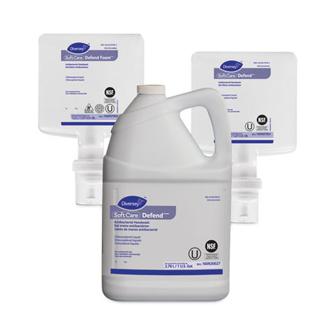 Soft Care Defend Handwash Refill For Intellicare Dispensers, Fragrance-free, 1.2 L, 6/carton