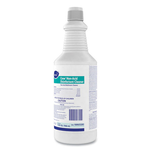 Crew Neutral Non-acid Bowl And Bathroom Disinfectant, 32 Oz Squeeze Bottle, 12/carton