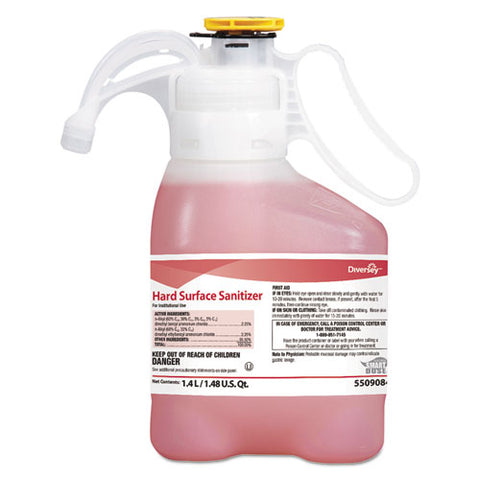 Hard Surface Sanitizer, Red, 1.4 L Bottle, 2/carton