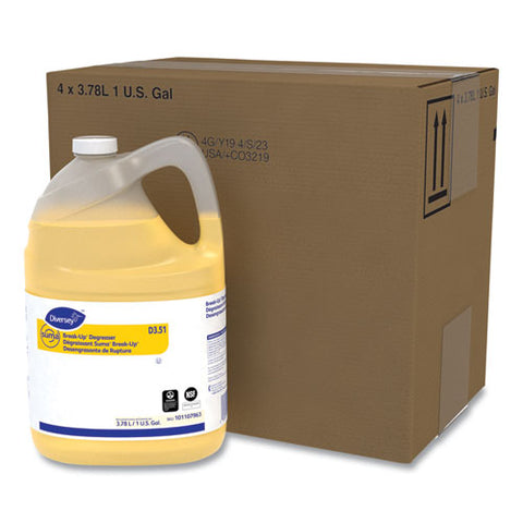 Suma Break-up Degreaser D3.51, Characteristic Scent, 1 Gal Bottle, 4/carton