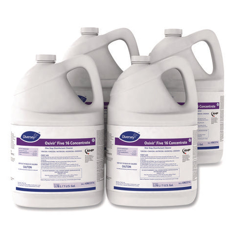 Five 16 One-step Disinfectant Cleaner, 1 Gal Bottle, 4/carton