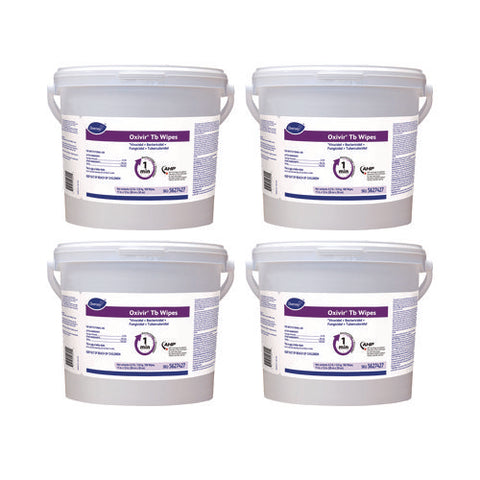 Oxivir Tb Disinfectant Wipes, 11 X 12, White, 160/bucket, 4 Buckets/carton