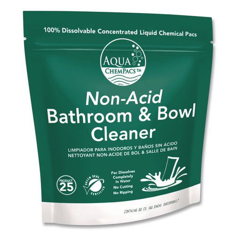 Aqua Chempacs Non-acid Bathroom And Bowl Cleaner, Lavender Scent, 20 Chem Pacs/pack