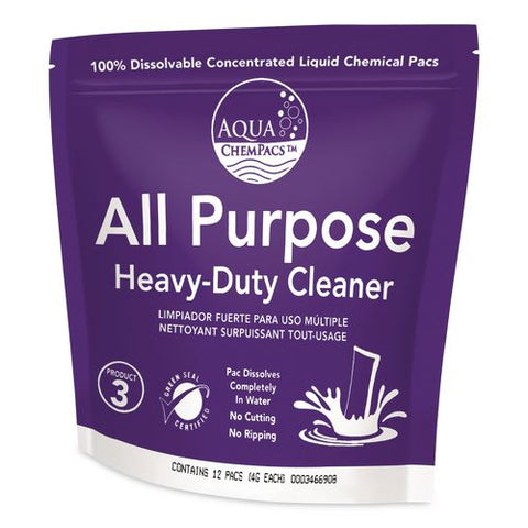 Aqua Chempacs All Purpose Heavy Duty Cleaner, Lavender Scent, 20 Chempacs/bag