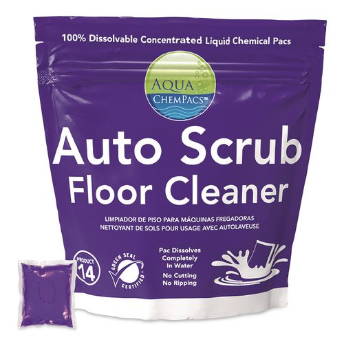 Aqua Chempacs Auto Scrub Floor Cleaner, Lavender Scent, 20 Chempacs