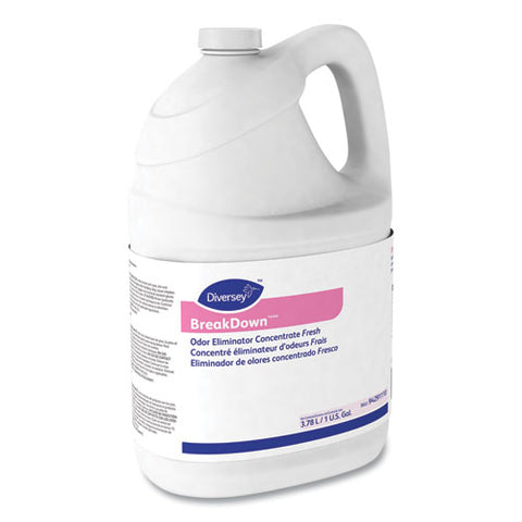 Breakdown Odor Eliminator, Fresh Scent, Liquid, 1 Gal Bottle