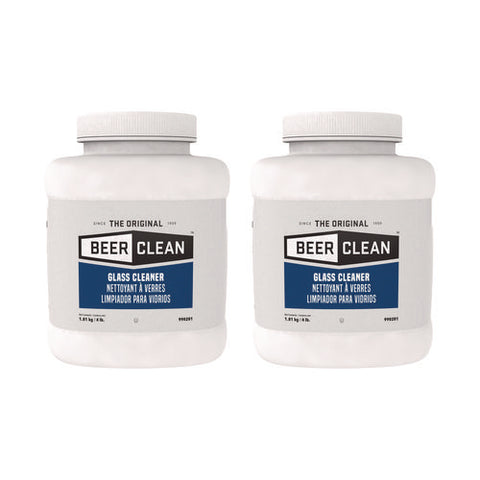 Beer Clean Glass Cleaner, Unscented, Powder, 4 Lb. Container