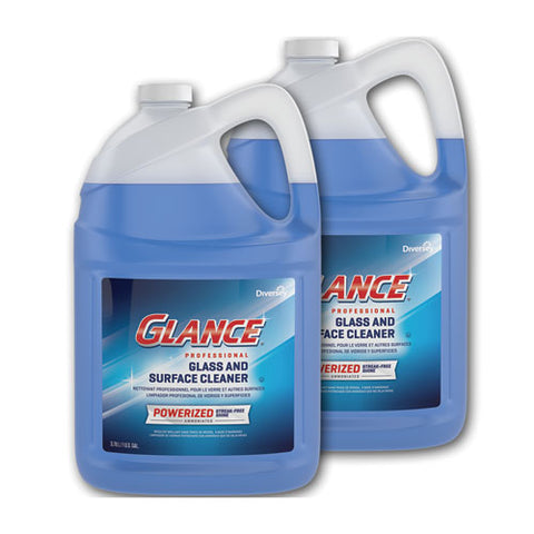 Glance Powerized Glass And Surface Cleaner, Liquid, 1 Gal, 2/carton