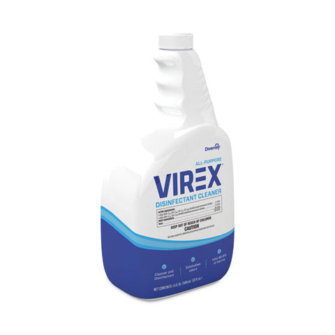 Virex All-purpose Disinfectant Cleaner, Lemon Scent, 32 Oz Spray Bottle, 4/carton