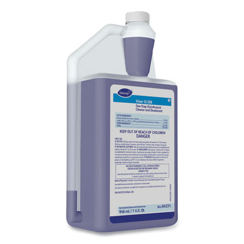 Virex Ii 256 One-step Disinfectant Cleaner Deodorant, Mint Scent, 32 Oz Bottle,6/crtn