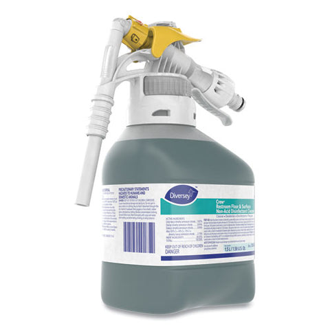 Crew Restroom Floor/surface Non-acid Disinfectant Cleaner, Fresh Scent, 50.7 Oz Bottle, 2/carton
