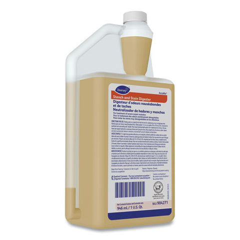 Stench And Stain Digester, Unscented, 32 Oz, Accumix Bottle, 6/carton