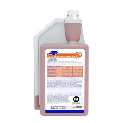 Stride Citrus Sc Neutral Cleaner, Citrus Scent, 32 Oz Acuumix Bottle, 6/carton