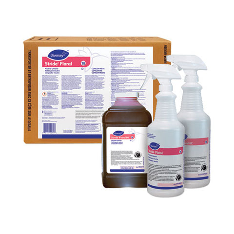 Stride Neutral Cleaner, Floral Scent, 5 Gal Bottle