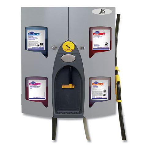 J-fill Quattroselect Dispensing System, Four Dispenser, Air Gap, 2.5 L, 18.5 X 7.5 X 24.25, Stainless Steel