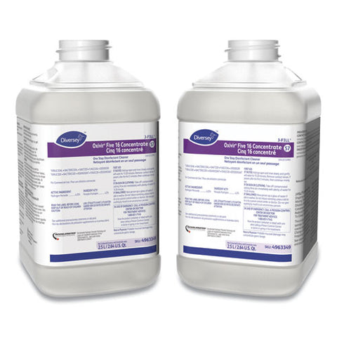 Oxivir Five 16 Concentrate One Step Disinfectant Cleaner, 84.5 Oz Bottle, 2/carton