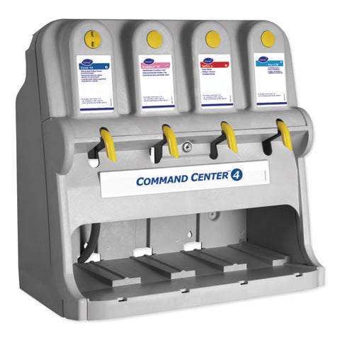 Command Center Dispensing System, 4 Button Dispenser, 27.5 X 17 X 27.5, Gray
