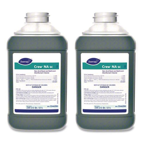 Crew Non-acid Bowl And Bathroom Cleaner, Unscented, 2.5 L Bottle, 2/carton