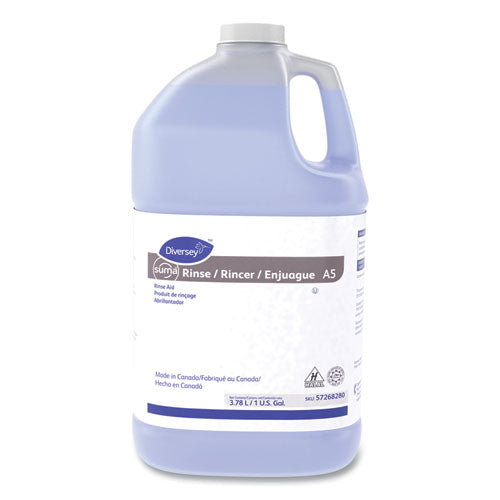 Suma Klear Rinse Aid Economy, Liquid, 1 Gal Container, 4/carton