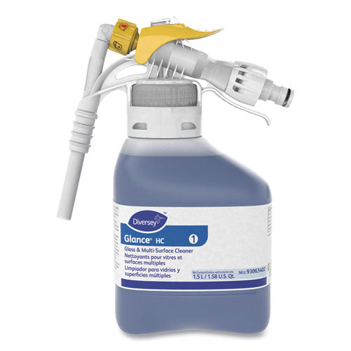 Glance Glass And Multi-surface Cleaner, Liquid, 50.7 Oz Bottle, 2/carton