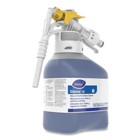Glance Glass And Multi-surface Cleaner, Liquid, 50.7 Oz Bottle, 2/carton