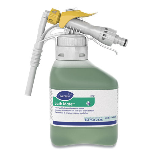 Bath Mate Non-acid Washroom Cleaner Concentrate, Fresh Scent, 50.7 Oz Bottle , 2/carton