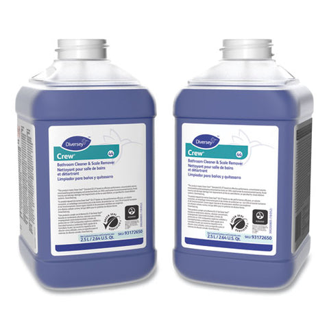 Crew Bathroom Cleaner And Scale Remover, Liquid, 2.6 Qt. Bottle, 2/carton