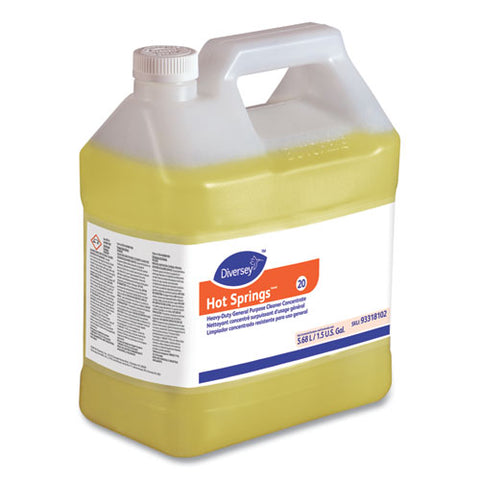 Hot Springs Heavy-duty General Purpose Cleaner, Citrus Scent, 6 Qt Bottle, 2/carton