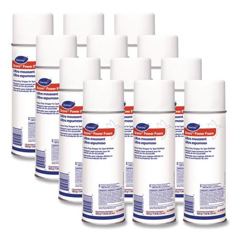 Bravo Power-foam Floor Stripper, Foam, 23 Oz Aerosol Spray, 12/carton