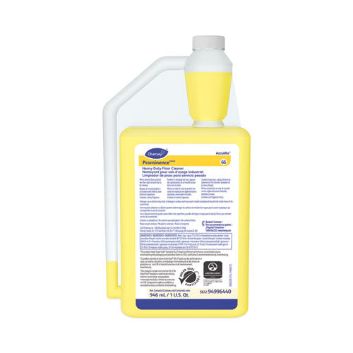 Prominence Heavy-duty Floor Cleaner, Fruity Scent, 32 Oz. Accumix Bottle