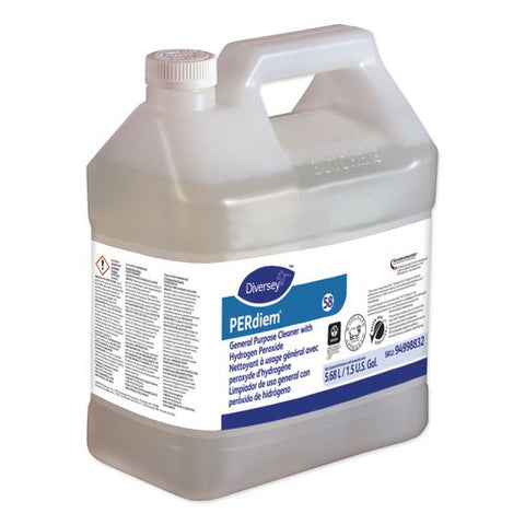 Perdiem Concentrated General Cleaner With Hydrogen Peroxide, Fragrance Free, 1.5 Gal