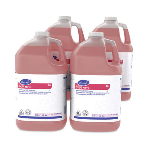 Sealed Air Suma Nova L6 Mechanical Dish Detergent, Liquid, 1 Gal, 4/carton
