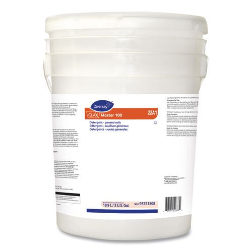 Clax Master 100 Laundry Detergent, Unscented, 5 Gal Pail