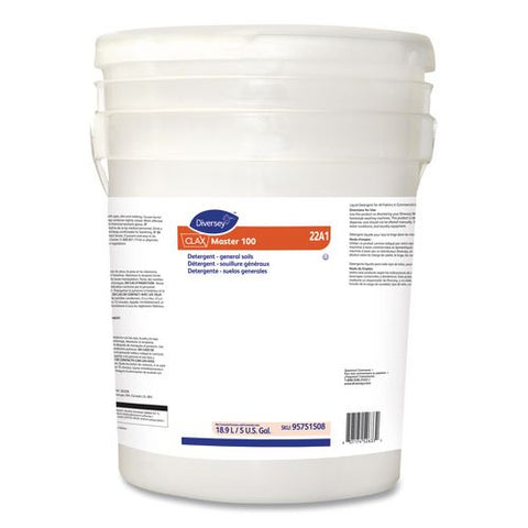Clax Master 100 Laundry Detergent, Unscented, 5 Gal Pail