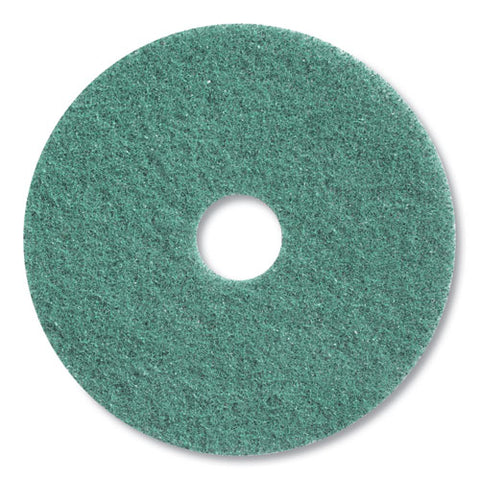 Twister Floor Pad, 12" Diameter, Green, 2/carton