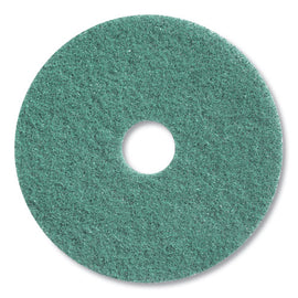 Twister Floor Pad, 17" Diameter, Green, 2/carton