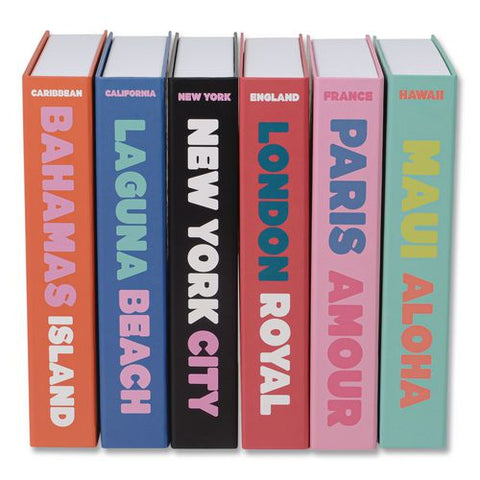 Magnetic Storage Book Box, Paris, 7.5 X 1.75 X 9.75, Pink