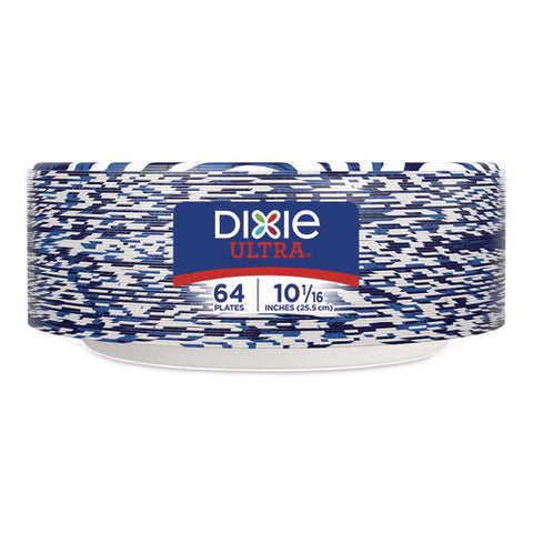 Paper Plate With Flex-proof Technology, 10" Dia, Multicolor, 64/pack