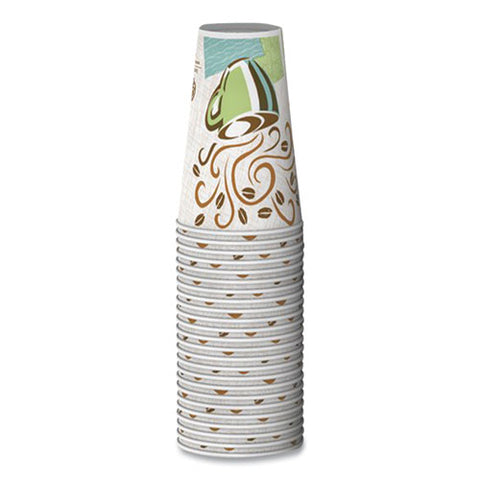 Perfectouch Hot/cold Cups, 8 Oz, Paper, Coffee Haze Design, 160/pack