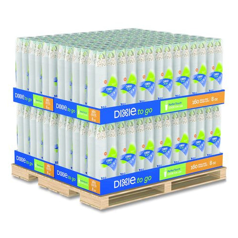 Perfectouch Hot/cold Cups, 8 Oz, Paper, Coffee Haze Design, 160/pack