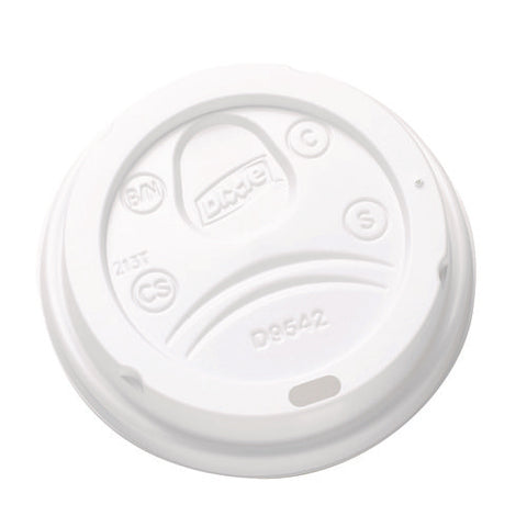 Dome Drink-thru Lids, Fits 10 Oz To 16 Oz Paper Hot Cups, White, 1,000/carton