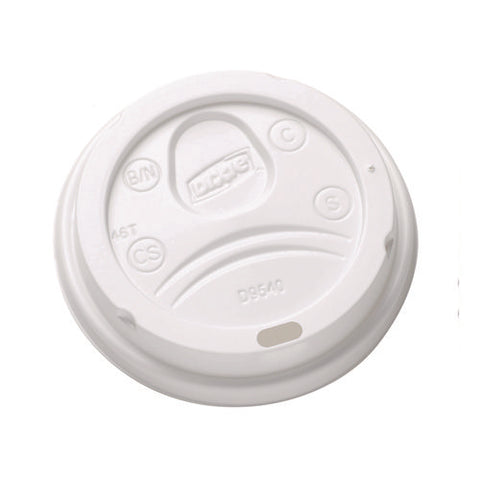 Sip-through Dome Hot Drink Lids, Fits 10 Oz Cups, White, 100/pack, 10 Packs/carton