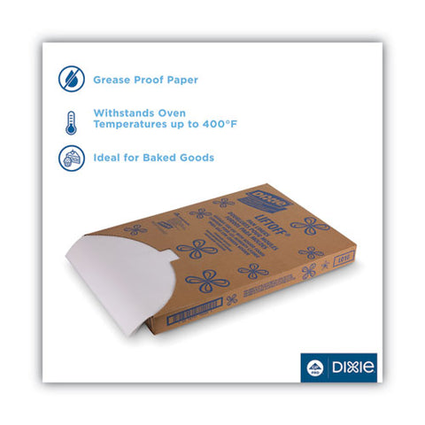 Greaseproof Liftoff Pan Liners, 16.38 X 24.38, White, 1,000 Sheets/carton